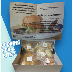 proefdoosje Seaburger - snacks op basis van ingrediënten uit de zee